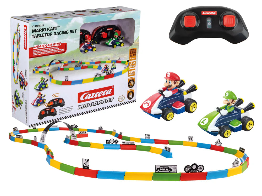 Carrera 2,4GHz Mario Kar Tabletop Racing Set - Mario & Luigi