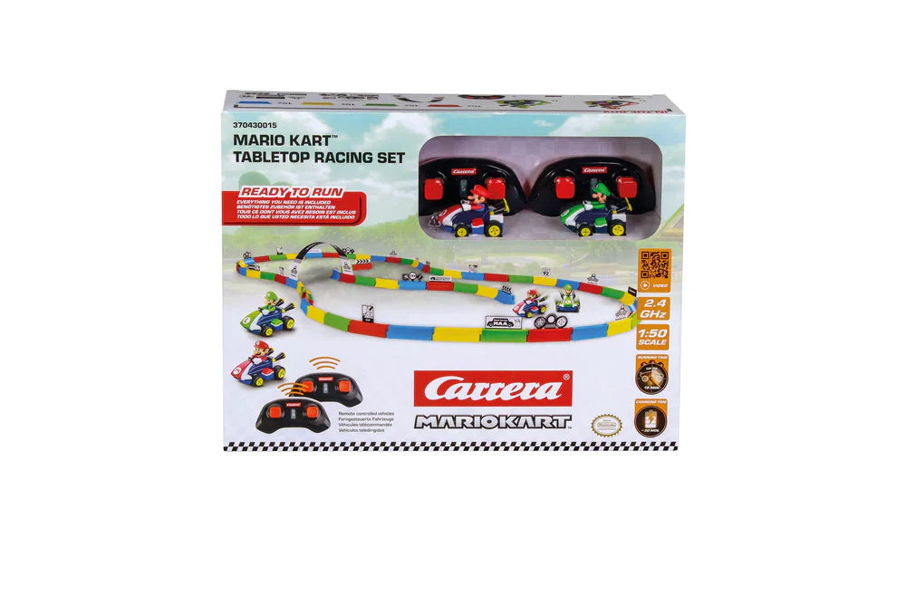 Carrera 2,4GHz Mario Kar Tabletop Racing Set - Mario & Luigi