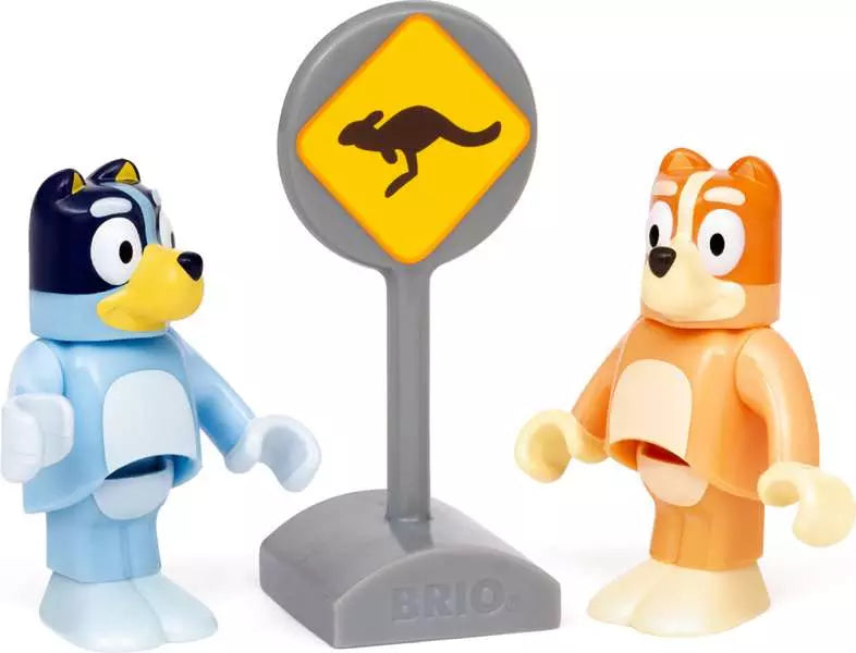 BRIO World Bluey Train Set – Wooden Railway Set with Bluey & Bingo Figures (Ages 3+)