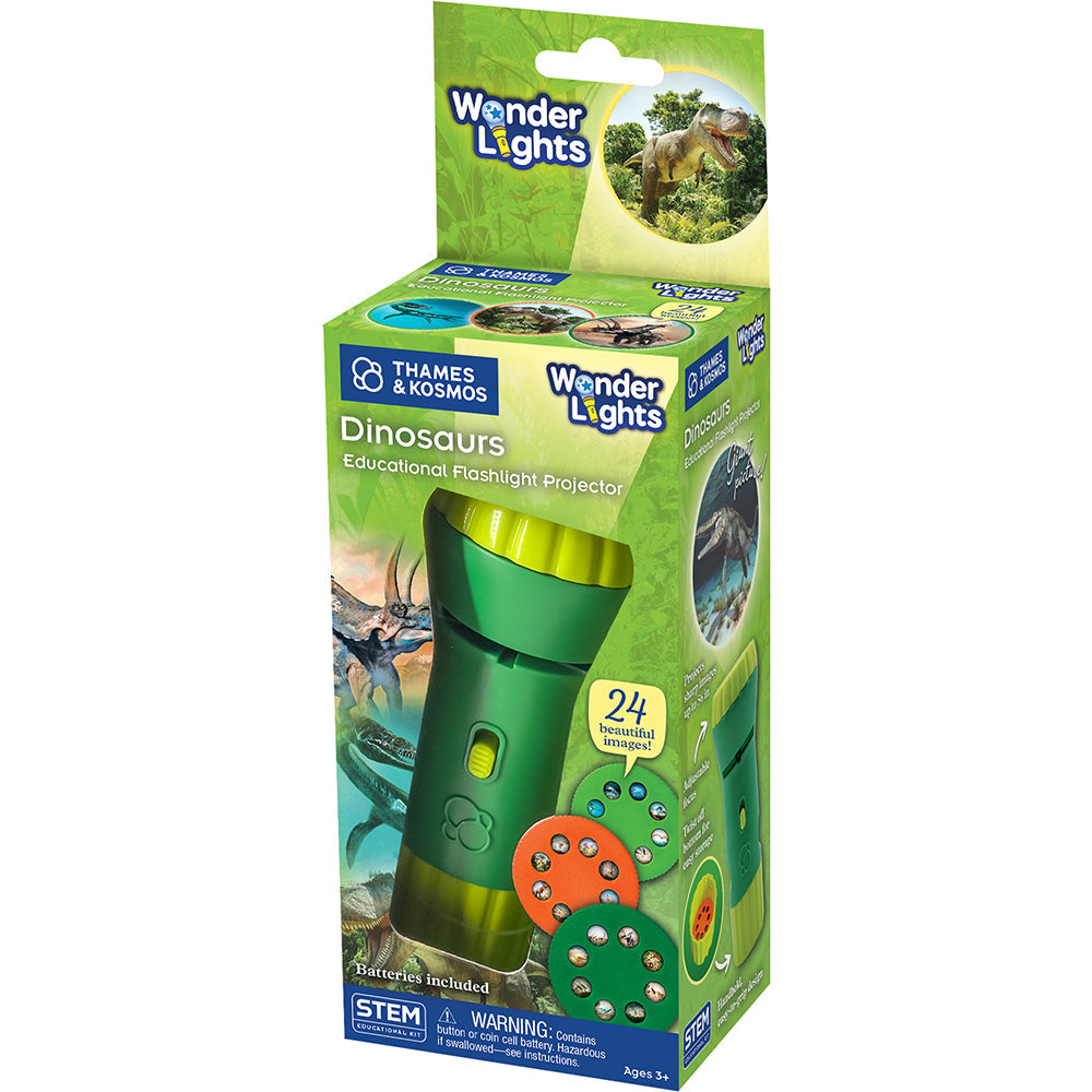 Thames & Kosmos Wonder Lights: Dinosaurs – Educational Projector Flashlight