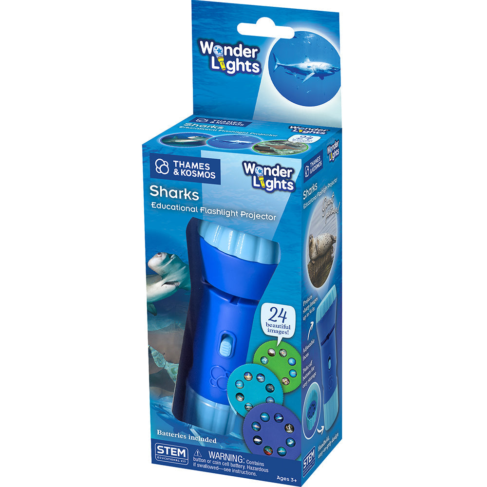 Thames & Kosmos Wonder Lights: Sharks – Educational Projector Flashlight