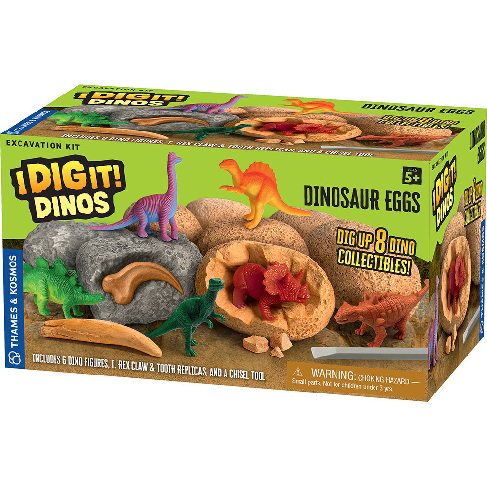 Thames & Kosmos I Dig It! Dinos – Dinosaur Egg Excavation Kit (8-Pack)