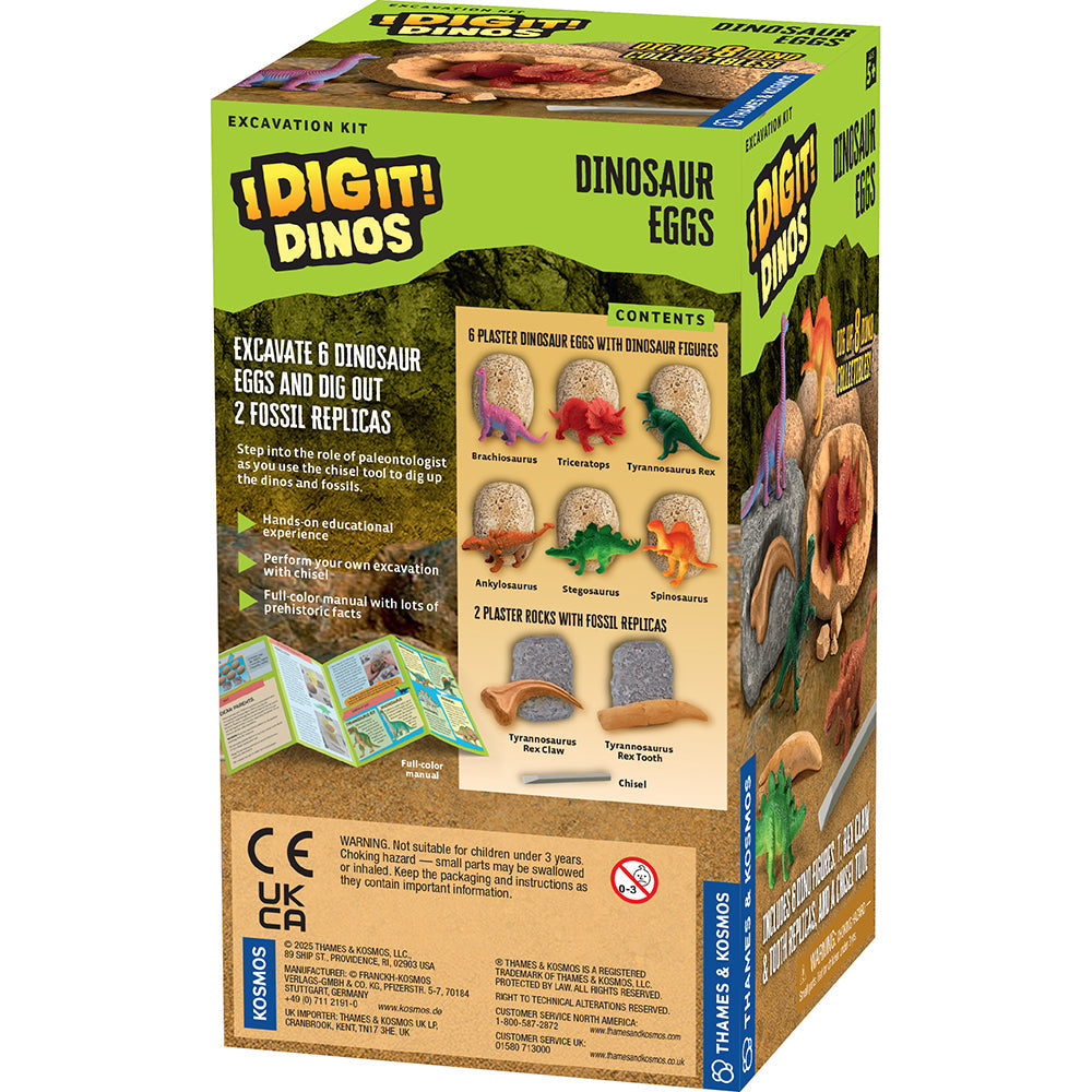 Thames & Kosmos I Dig It! Dinos – Dinosaur Egg Excavation Kit (8-Pack)