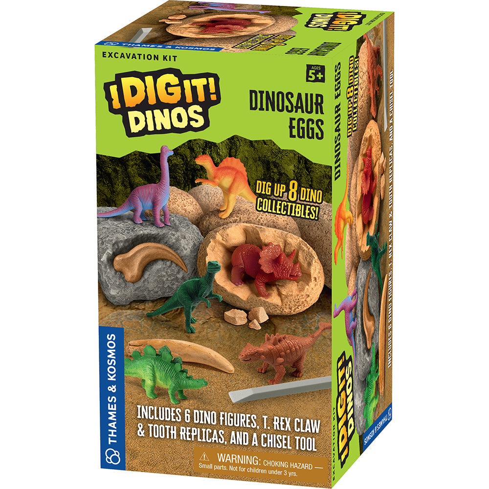 Thames & Kosmos I Dig It! Dinos – Dinosaur Egg Excavation Kit (8-Pack)