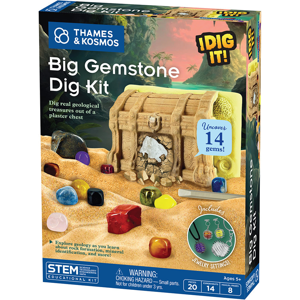 Thames & Kosmos I Dig It! Big Gemstone Excavation Dig Kit