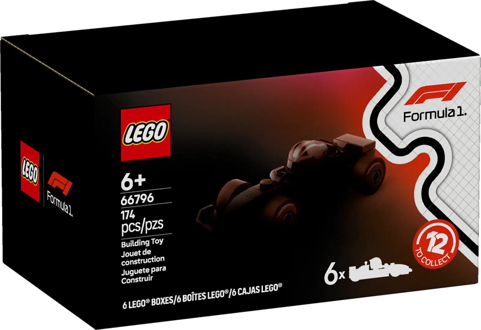 Lego F1 Collectible Race Cars (Box of 6) (66796)