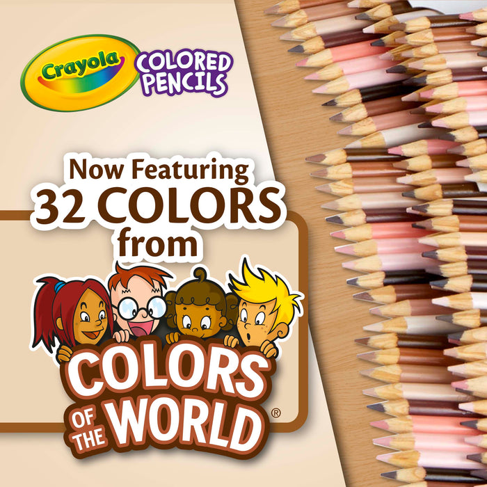 Crayola Coloured Pencils featuring Colors of the World (150 Count)