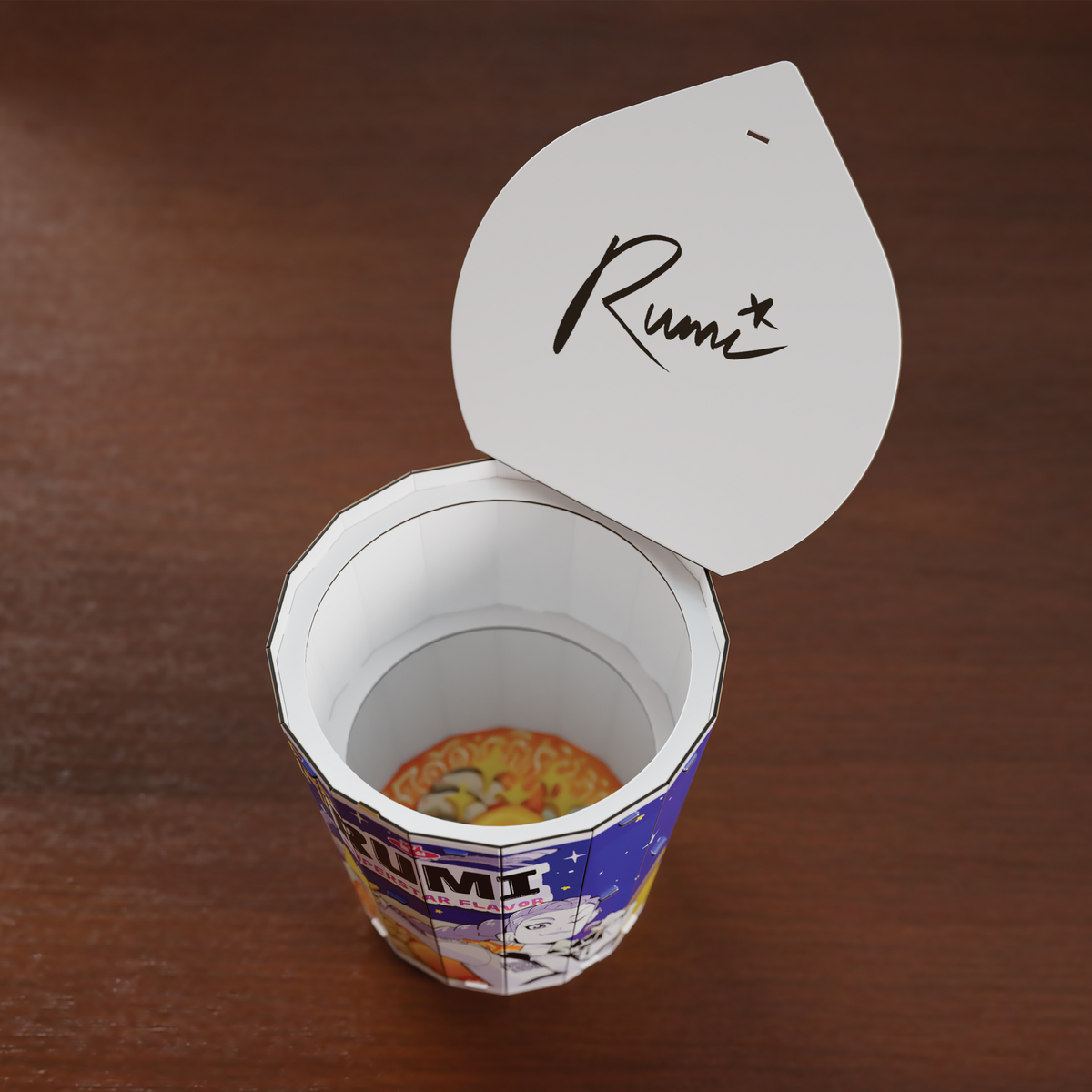 4D Build KPop Demon Hunters Rumi Ramyeon Cup – 138-Piece 3D Model Kit with Removable Chibi Rumi Figure & Signature Cup Interior (Ages 12+)