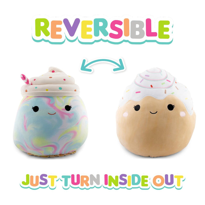 Squishmallows 12" Flip-O-Mallows - Kelen the Frappe & Rease the Cinnamon Roll