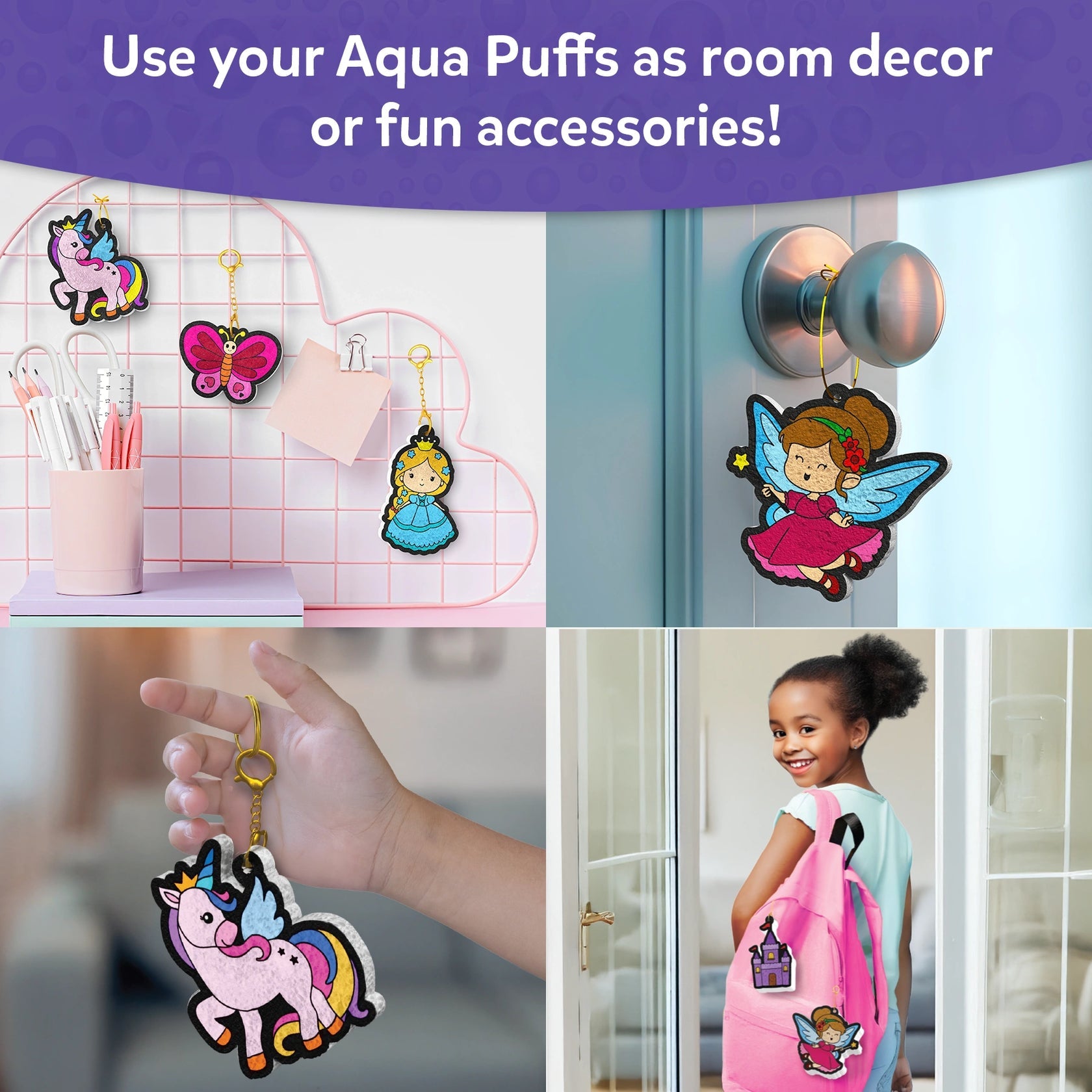 Skillmatics Aqua Puffs: Unicorns – Water-Activated Colour & Craft Activity