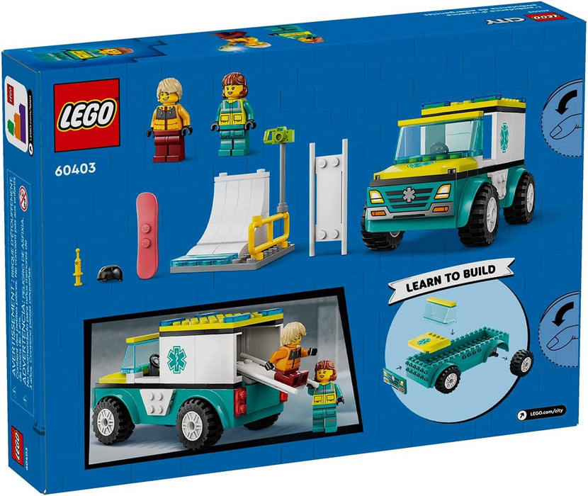 Lego Emergency Ambulance and Snowboarder (60403)