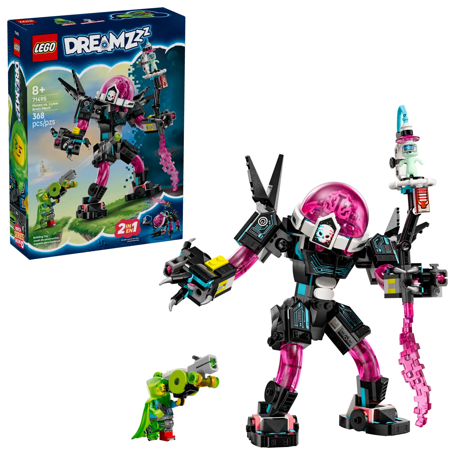 Lego Mateo vs. Cyber Brain Mech (71495)