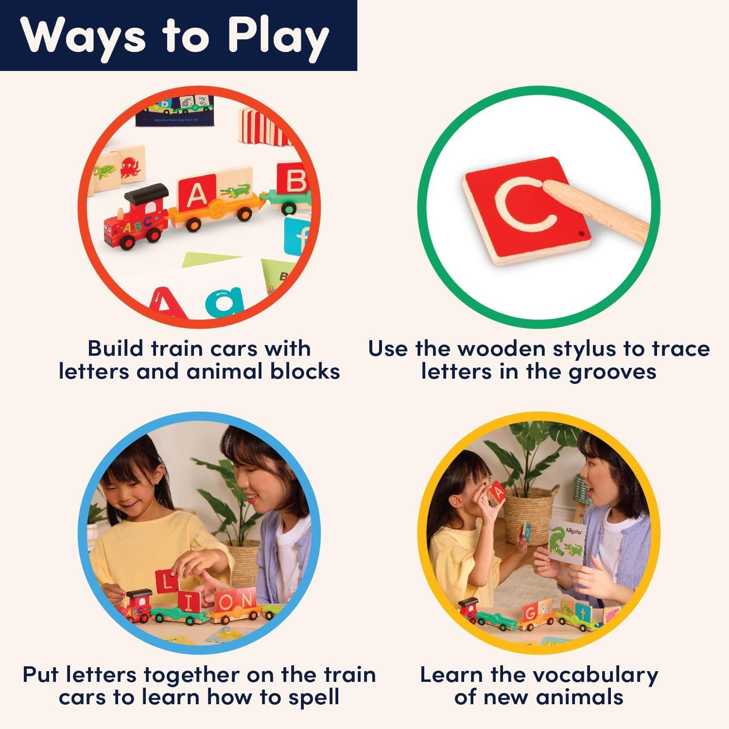 Battat Education ABC Railway