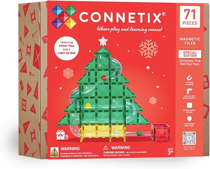 Connetix Christmas Ball Run Pack (71 Pieces)