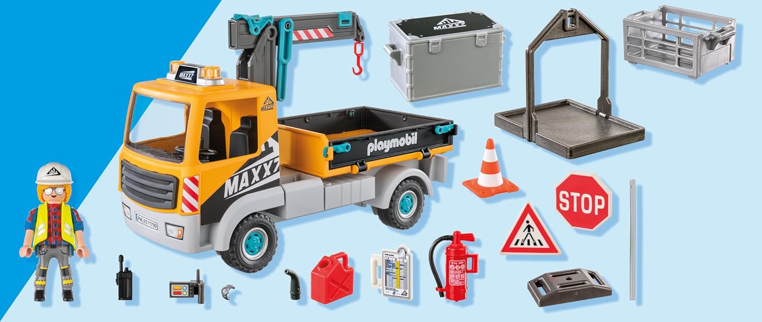 Playmobil Construction Truck with Crane (71750)