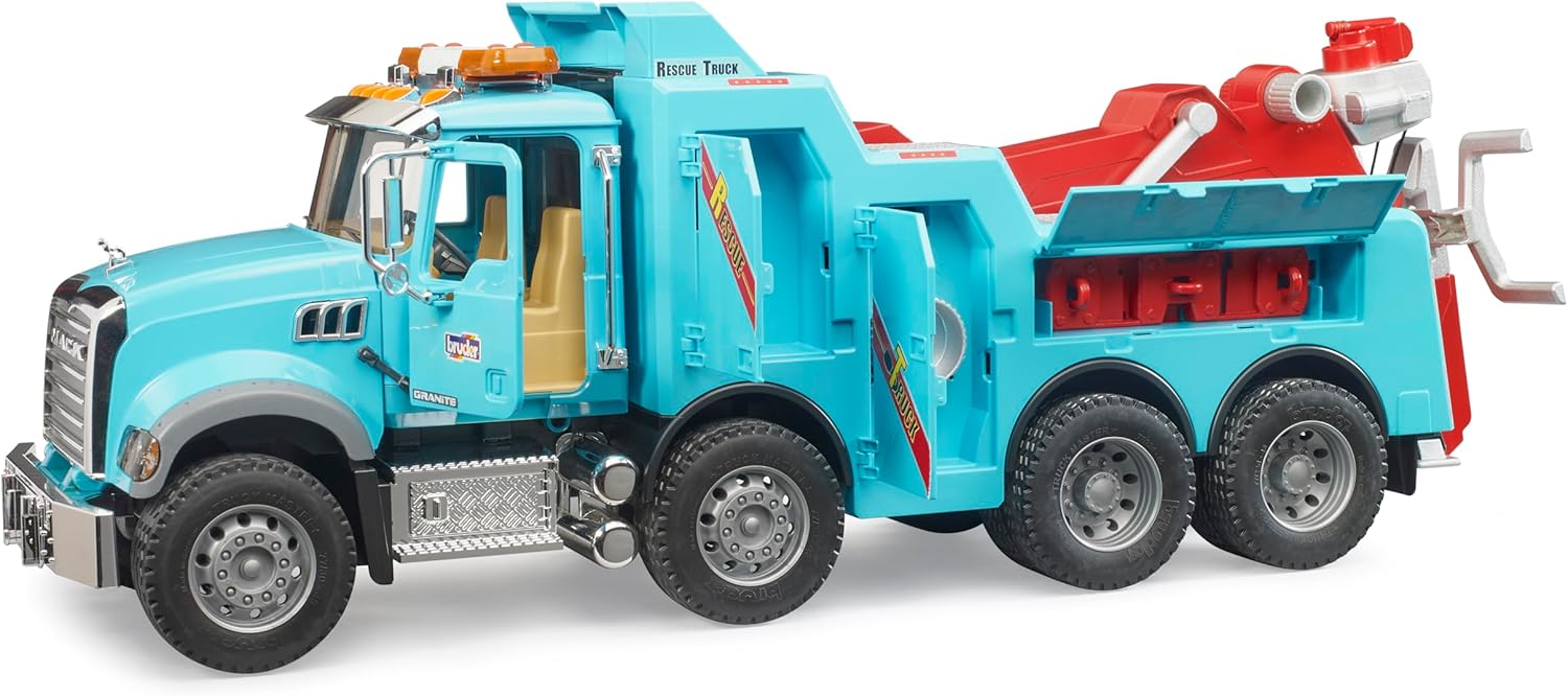 Bruder MACK Granite Recovery and Towing Truck with light and sound module (02831)
