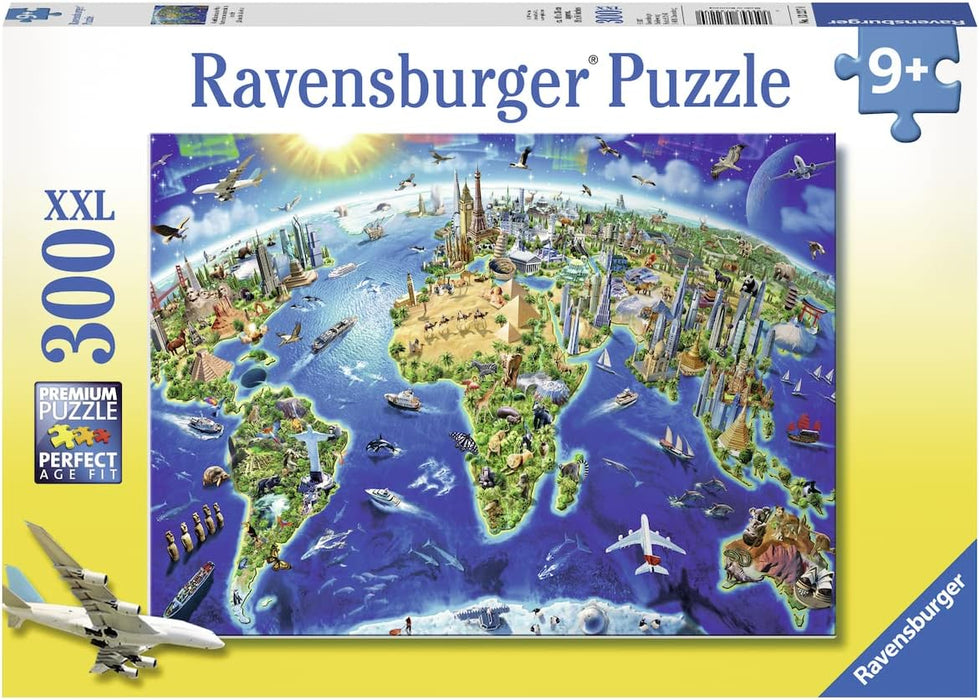 Ravensburger World Landmarks Map 300 pc Puzzle