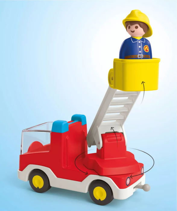 Playmobil 1.2.3 Ladder Unit Fire Truck