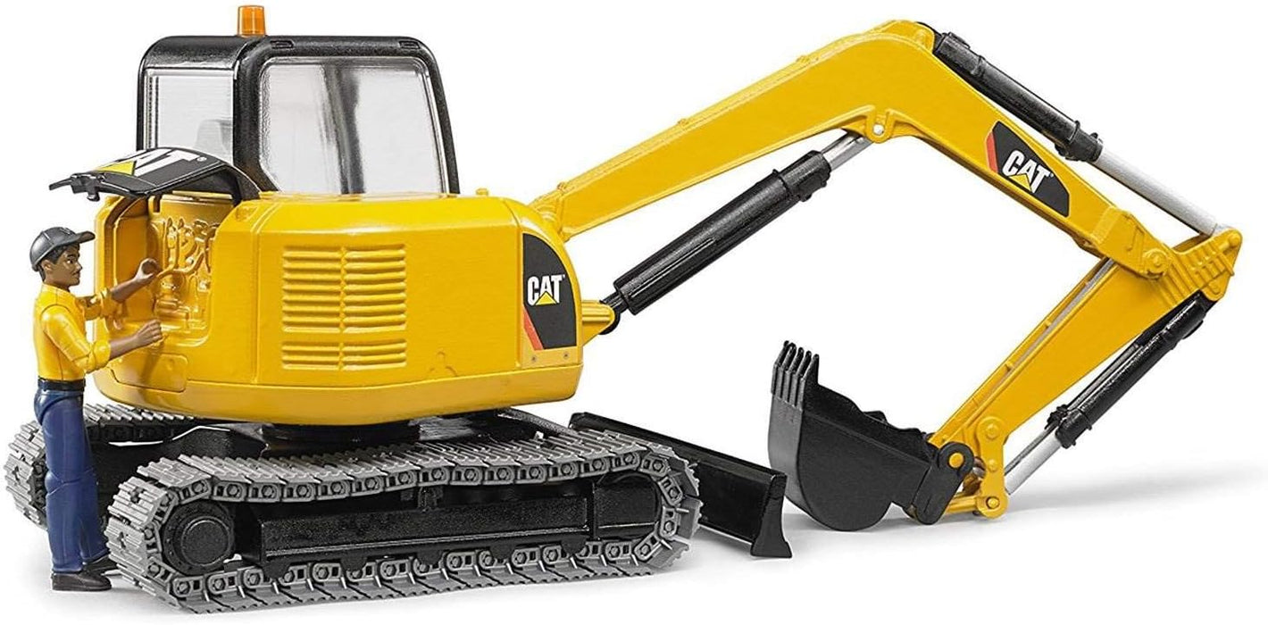 Bruder Cat® Mini Excavator with worker (02467)