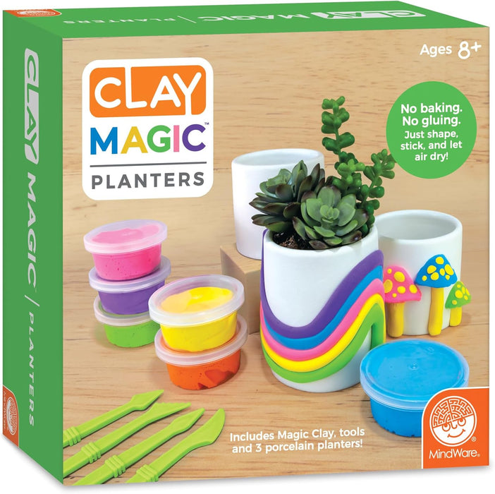 Mindwares Clay Magic Planters Craft Kit