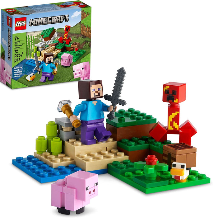 LEGO Minecraft The Nether Portal Ambush Adventure Set, Building Toy for  Kids with Minecraft Action Figures and Battle Scenes, Minecraft Toy for  Boys