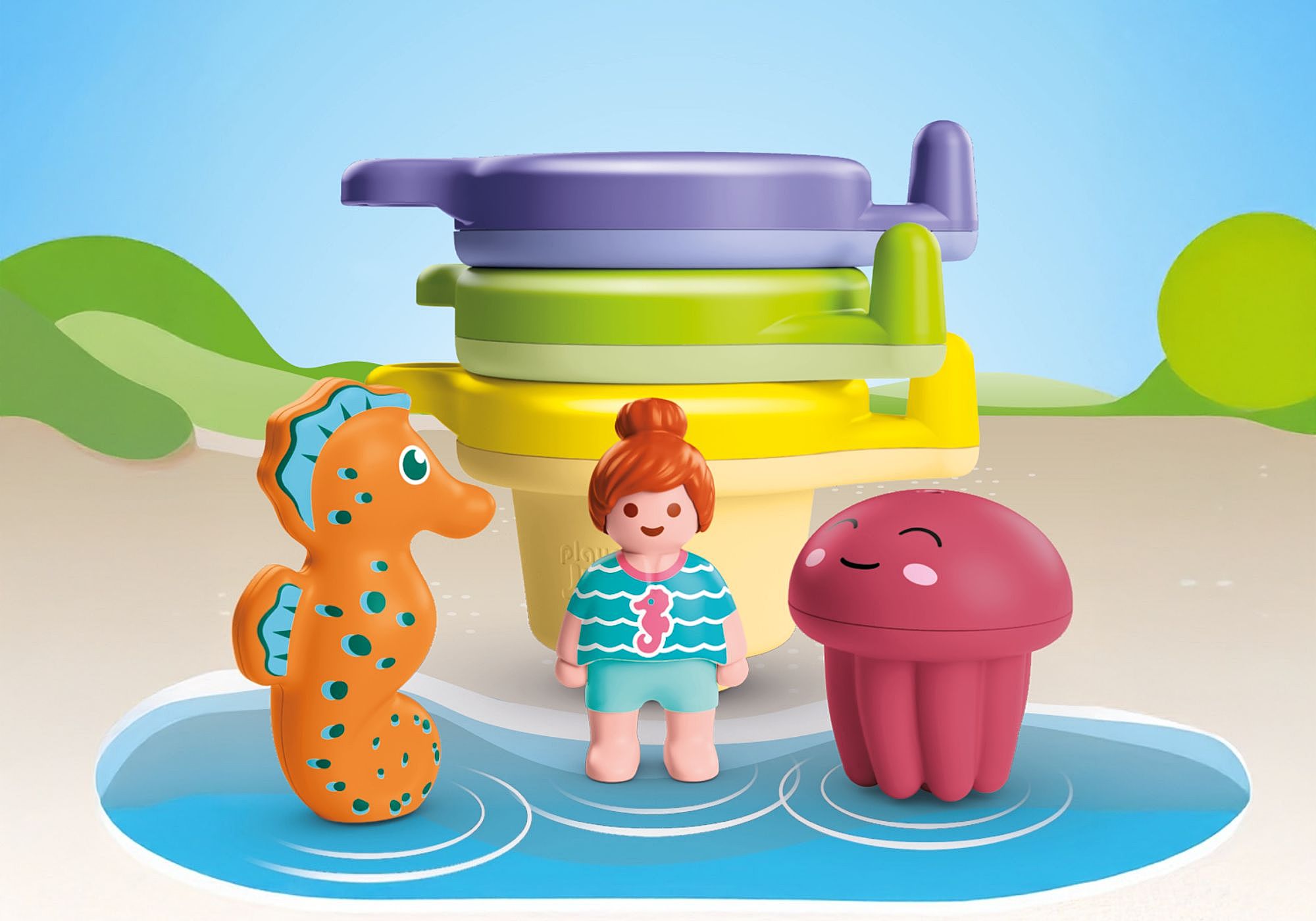 Playmobil JUNIOR AQUA: Floating Cups with Water Fun