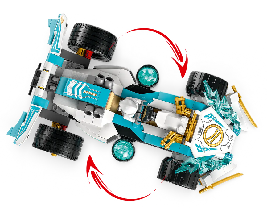LEGO NINJAGO 71791 Zane's Dragon Power Spinjitzu Race Car Building