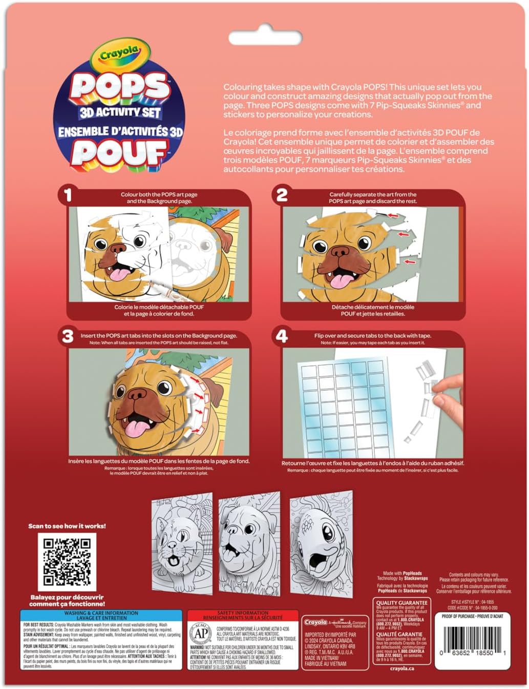 Crayola Pops 3D Activity Set - Pets