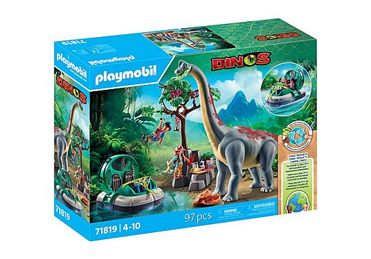 Playmobil Brachiosaurus with Hovercraft (71819)