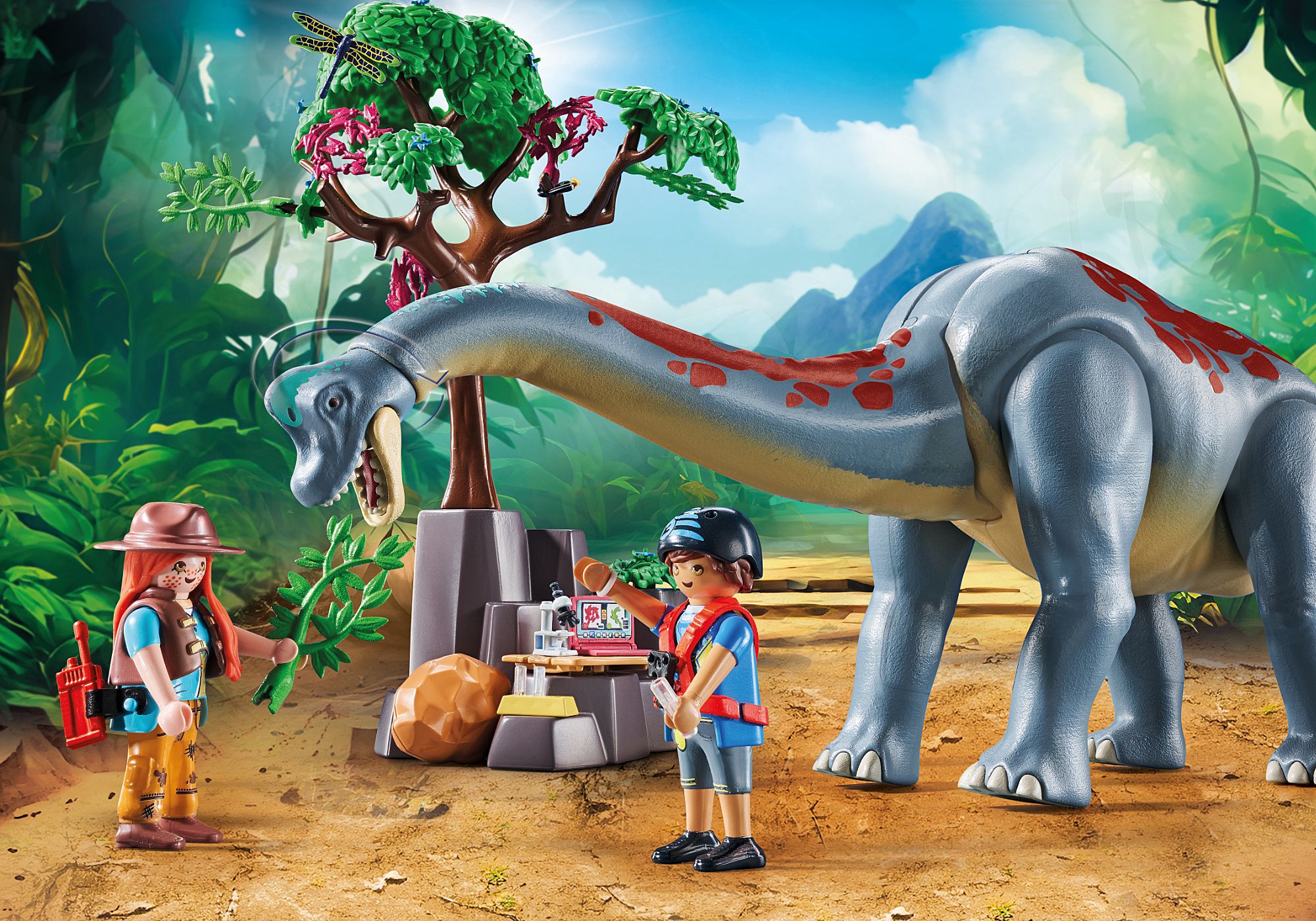 Playmobil Brachiosaurus with Hovercraft (71819)