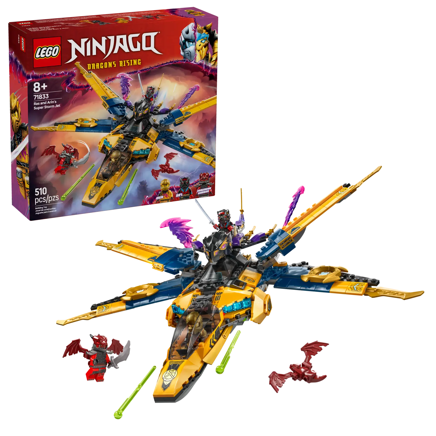 Lego Ras and Arin's Super Storm Jet (71833)