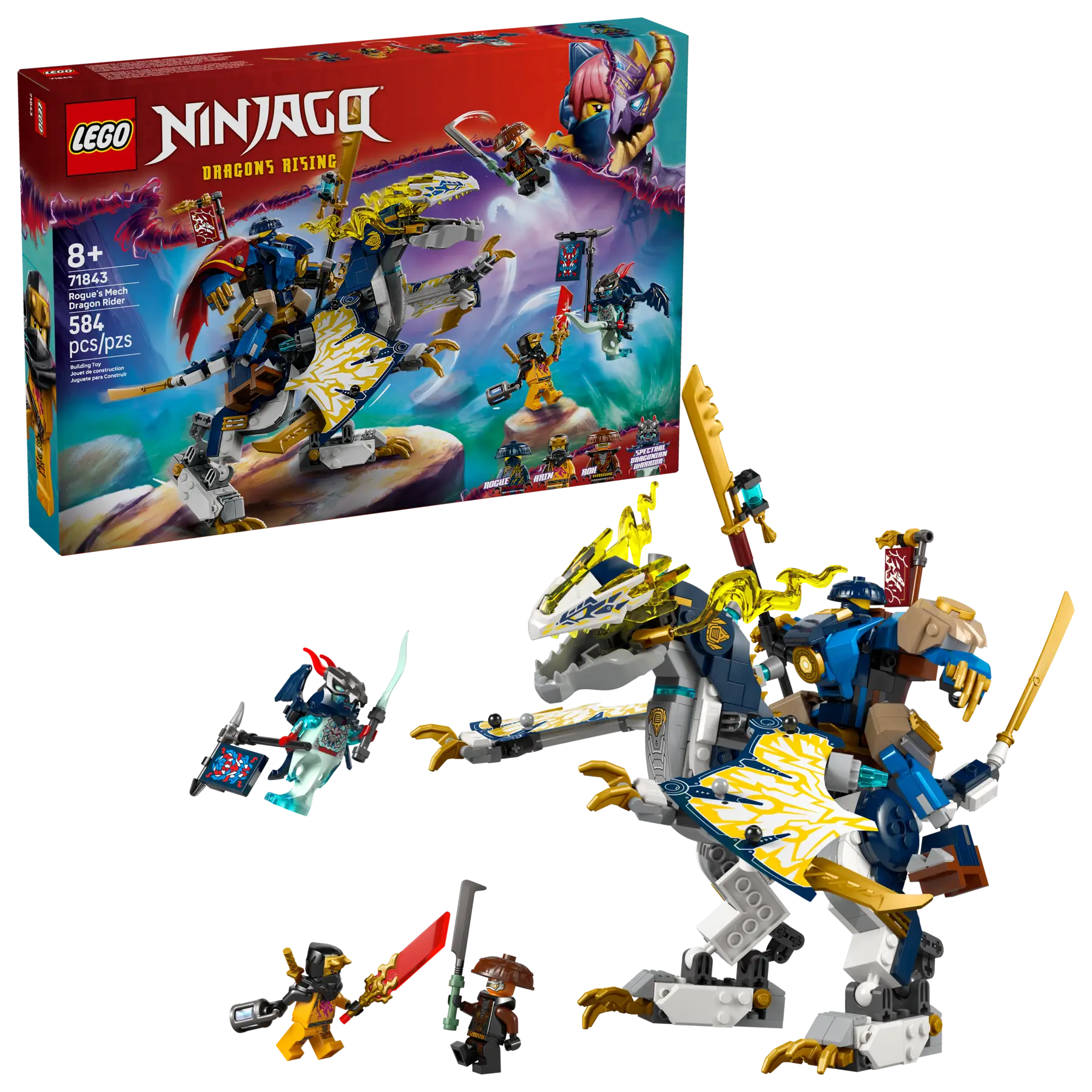 Lego Rogue's Mech Dragon Rider (71843)