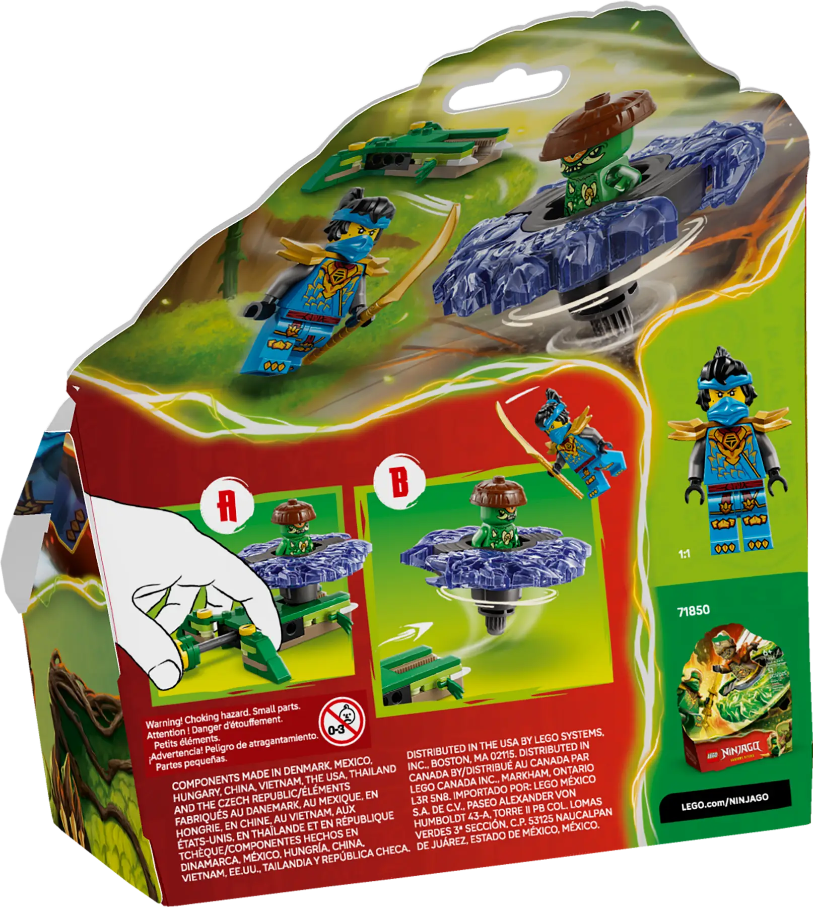 Lego Nya vs. Mutation Monster Spinner (71849)