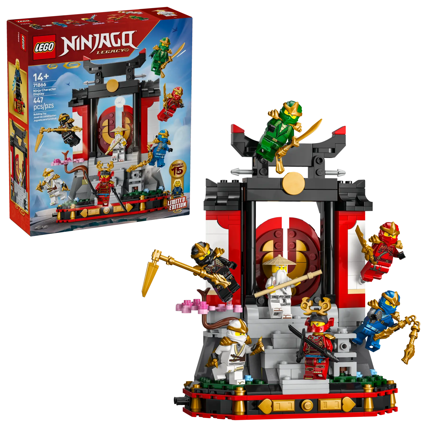 Lego Ninja Character Display 15th Anniversary (71866)