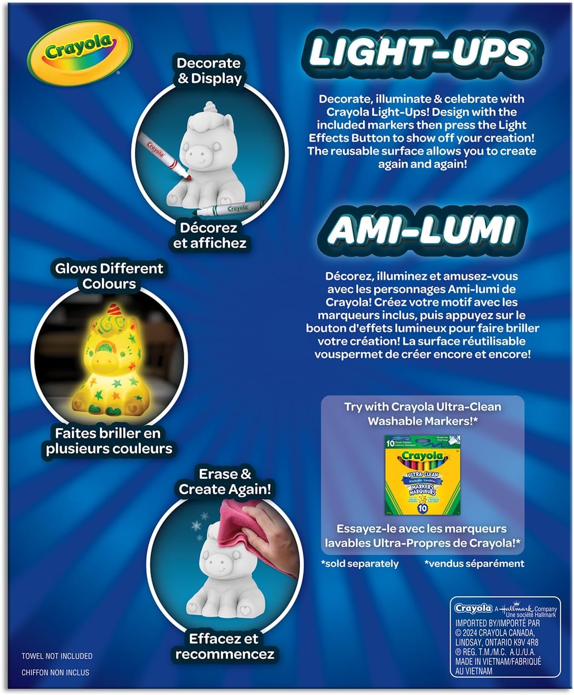 Crayola Light-Ups Recolourable Unicorn