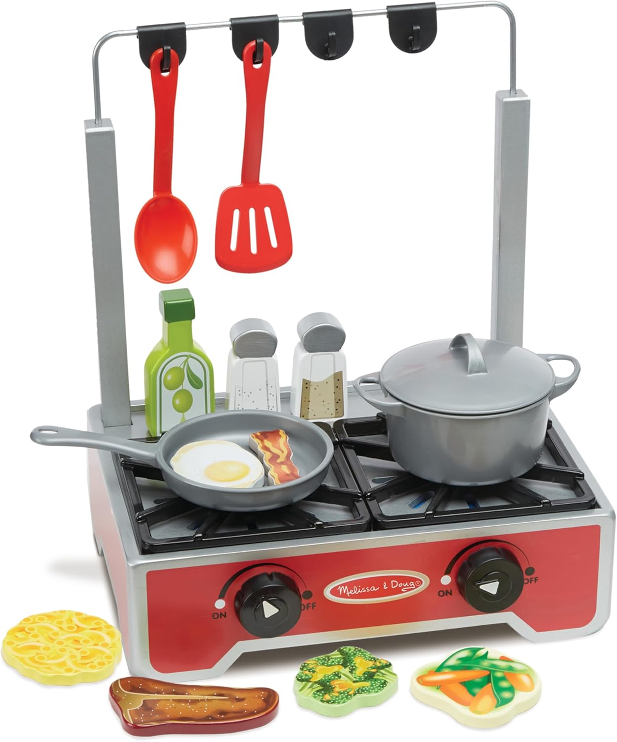 Melissa & Doug Deluxe Wooden Cooktop Set