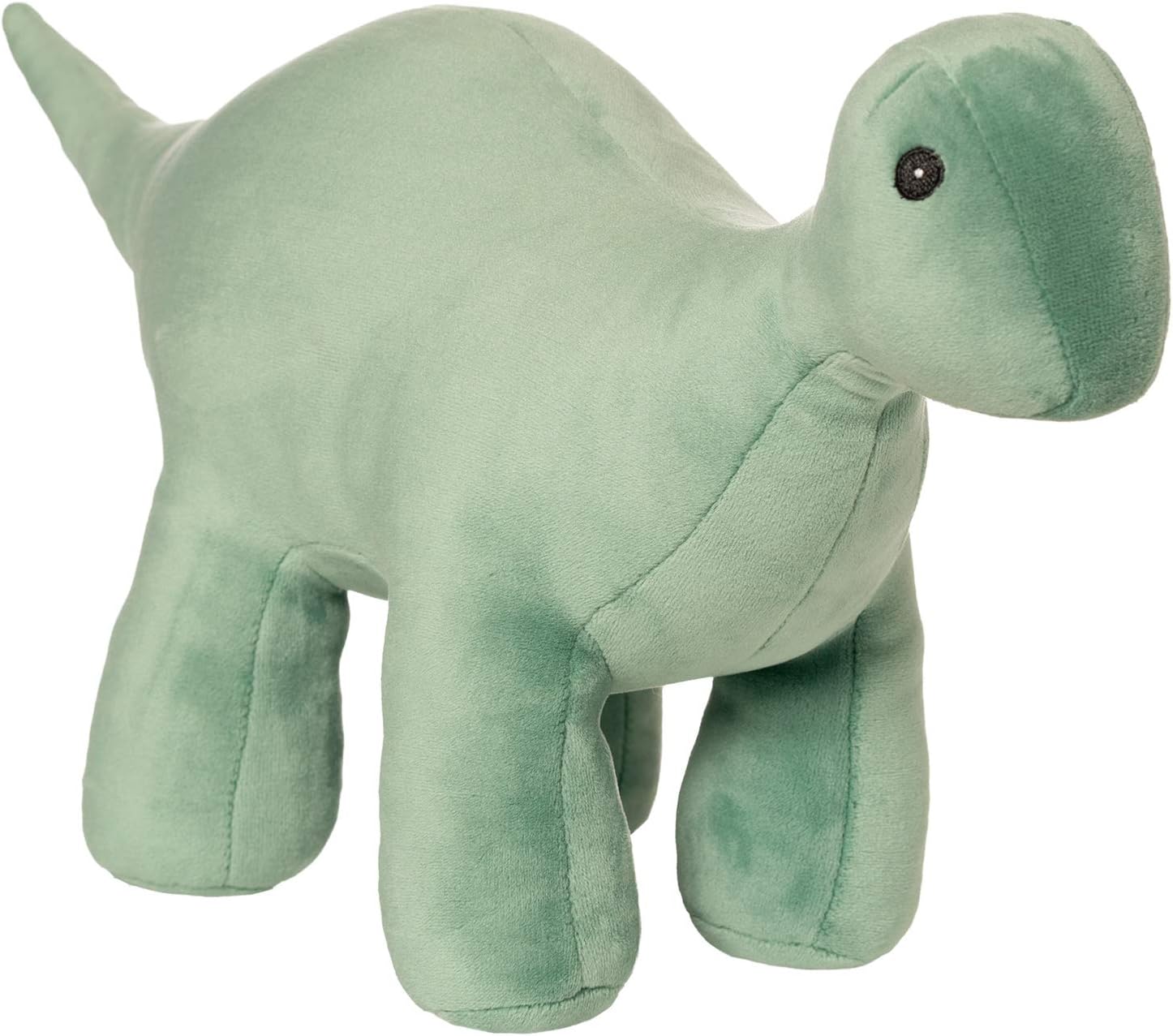 Manhattan Toy Stomper Velveteen Brontosaurus Dinosaur 7" – Ultra-Soft Stuffed Dino Plush