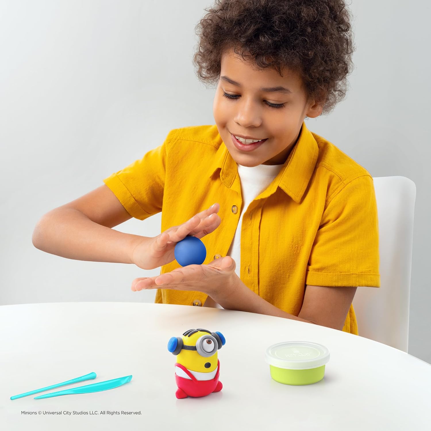 Hey Clay Minions 15-Can Air-Dry Clay Kit – Sculpt Bob, Kevin, Stuart, Dave, Otto & Evil Minion (Ages 3+)
