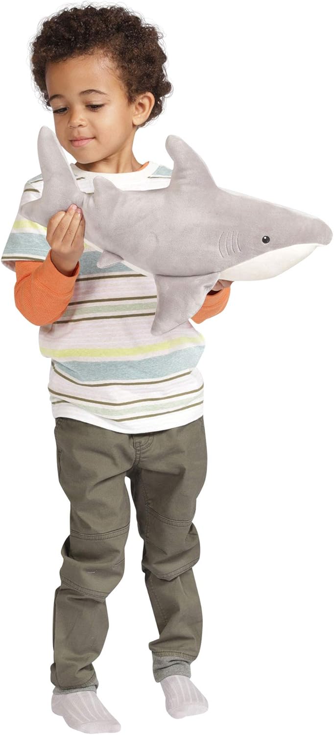 Manhattan Toy Snarky Sharky Velveteen Shark 16" – Ultra-Soft Stuffed Shark Plush