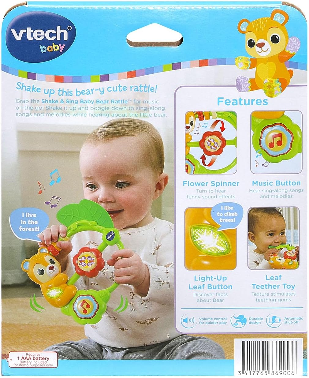 VTech Baby® Shake & Sing Baby Bear Rattle™