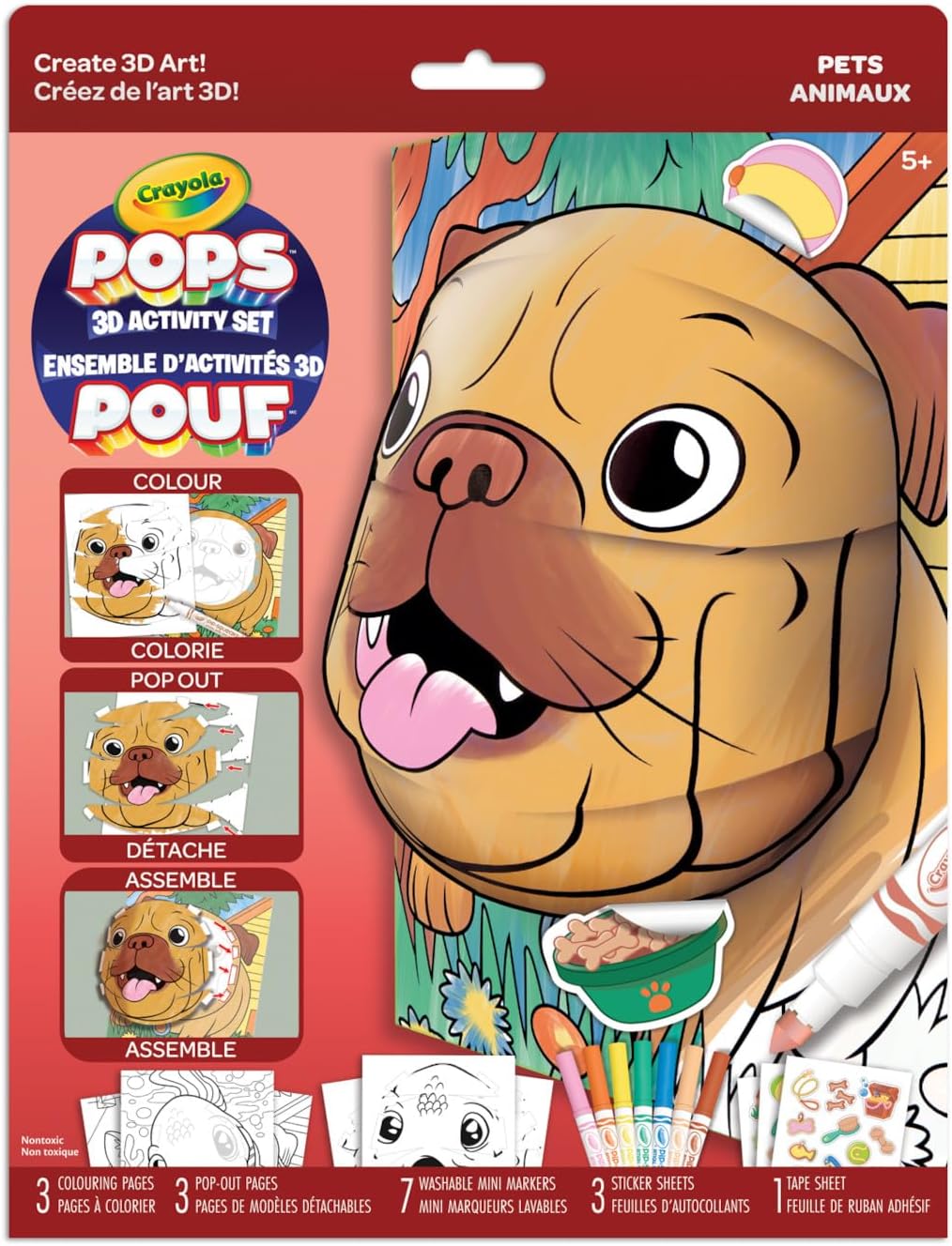 Crayola Pops 3D Activity Set - Pets
