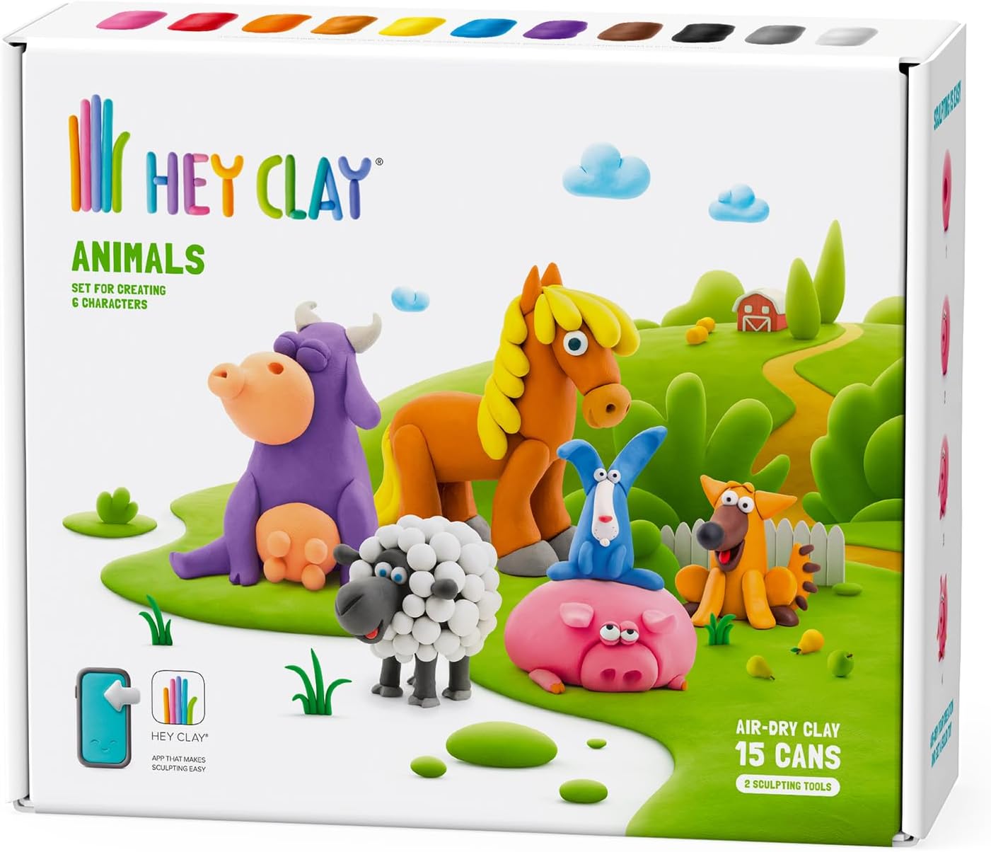Hey Clay Farm Birds — Bright Bean Toys