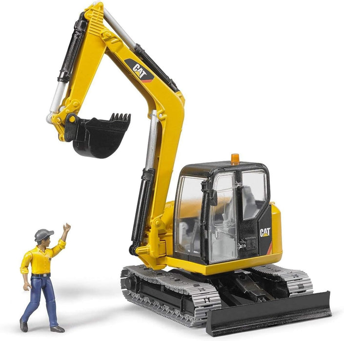 Bruder Cat® Mini Excavator with worker (02467)