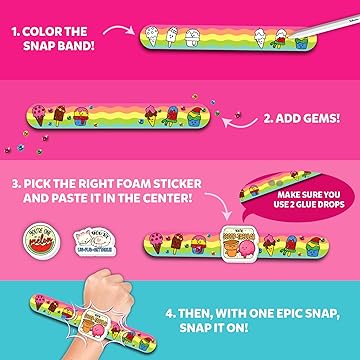 Skillmatics Snap Bandz: Friendship Bands – DIY Wearable Snap Bracelet Kit