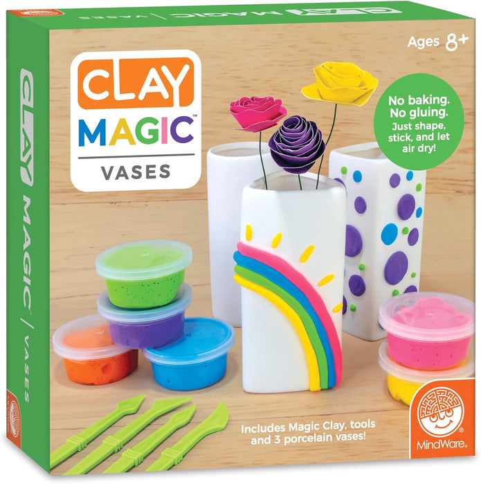 Mindwares Clay Magic Vases Craft Kit