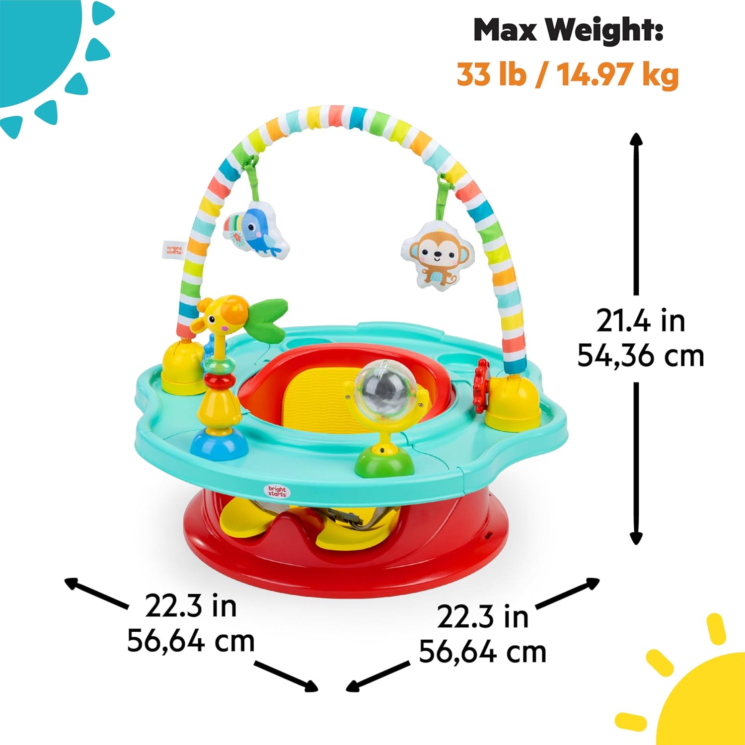 Bright Starts SuperSeat Playful Paradise 3-in-1 Seat