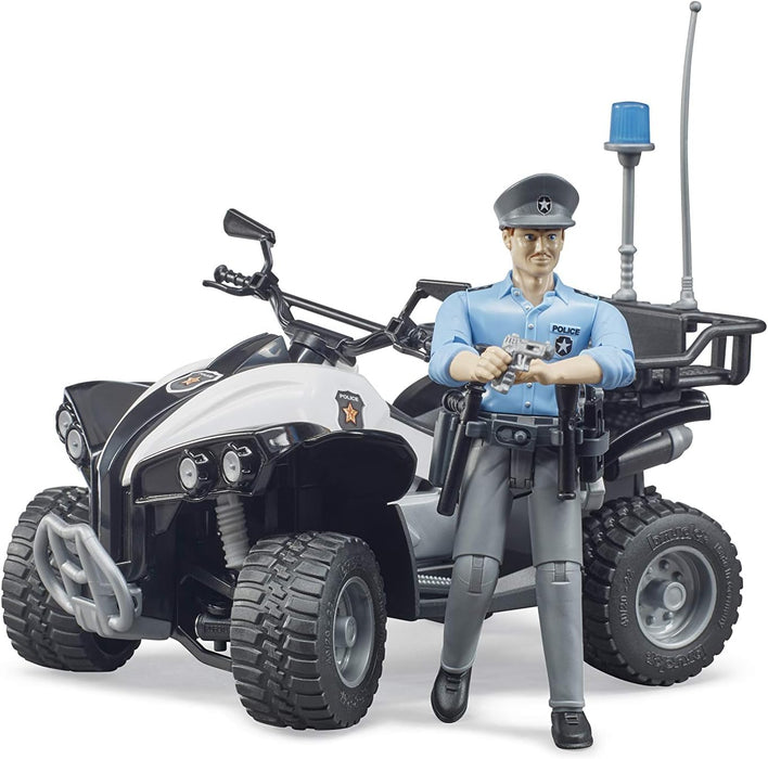 Bruder Police Quad w/ Light Skin Policeman and Accessories (63011)