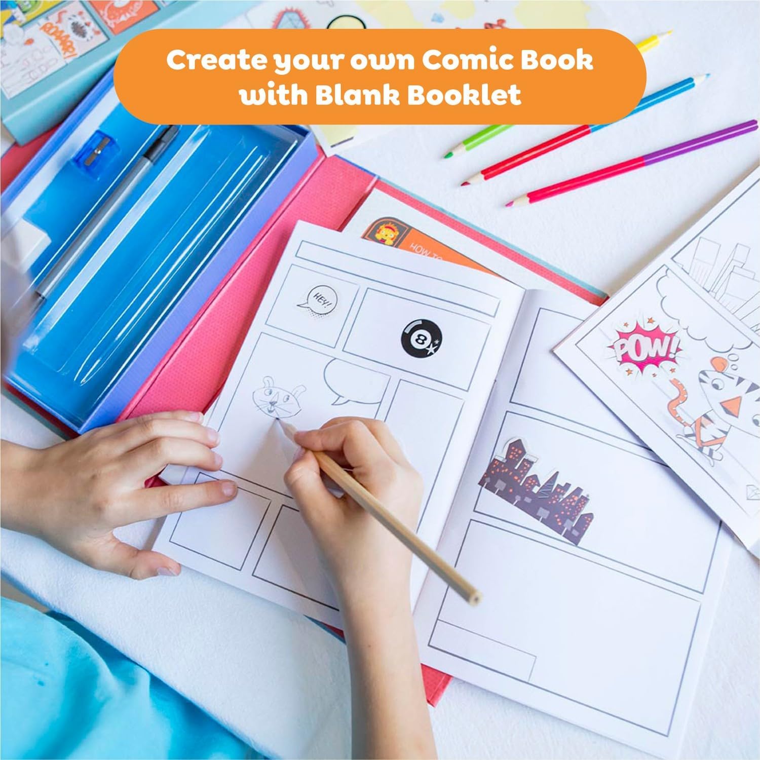 Tiger Tribe Comic Book Kit – Create Your Own Comic Book Activity Set