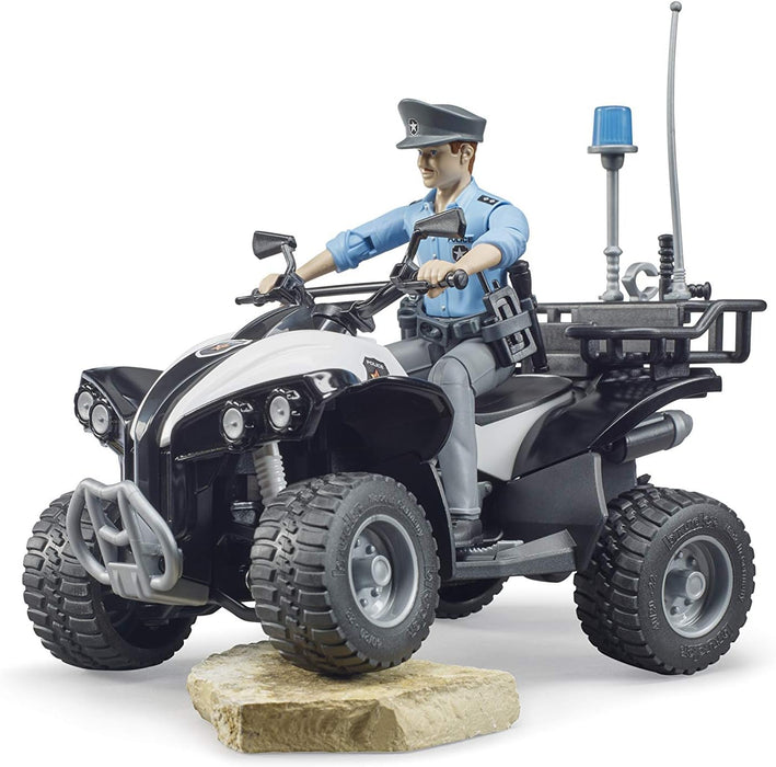 Bruder Police Quad w/ Light Skin Policeman and Accessories (63011)