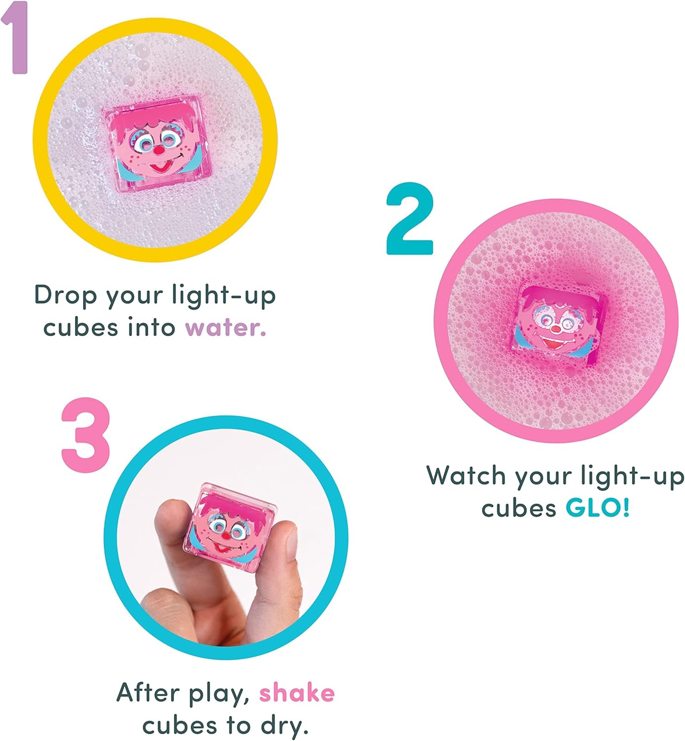 Glo Pals Licensed Light Up Cubes 4pk - Abby Cadabby